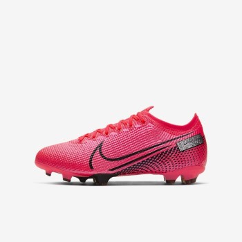 Nike Jr. Mercurial Vapor 13 Elite FG - Nagyobb Gyerek Focicipő - Piros/Piros/Fekete